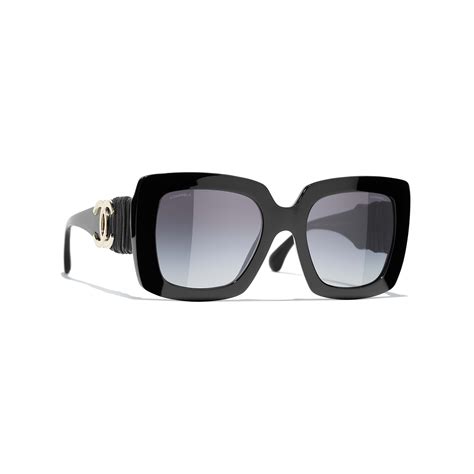 chanel 4243|CHANEL Sunglasses: Square Sunglasses, metal, calfskin.